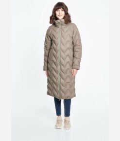 Derbe Damen Wintermantel Interlink Long Girls RC brindle