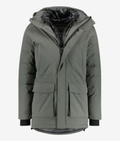 Ecoalf veganer Herrenparka "Samoens" khaki