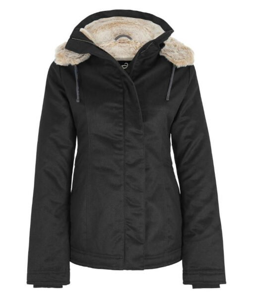 Hemp Hoodlamb Winterjacke Ladies Classic Hoodlamb black