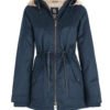 Hemp Hoodlamb Winterjacke Ladies Midnite Blue