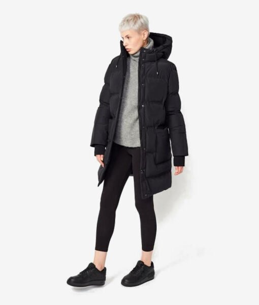 Langerchen Damen Puffermantel Coat Aike black