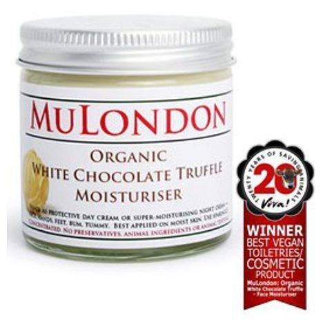 Mulondon Organic White Chocolate Truffle Moisturiser vegan / Foto: mulondon.com