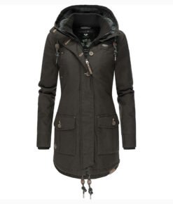 Ragwear vegane Winterjacke "Jane" Black Label schwarz