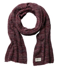 recolution Schal aus Bio Baumwolle "Knit Scarf Maxi" dunkelrot