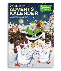 Vantastic Foods veganer Adventskalender mit weißer Schakalode